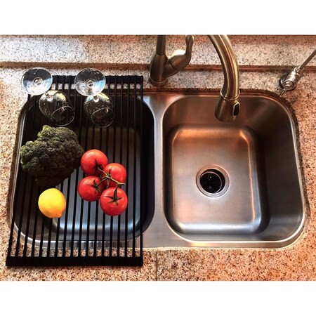 Templeton Roll-Up Drying Rack, Black TE54099